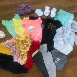 🎀Baby girl size NB to 3mo Bundle